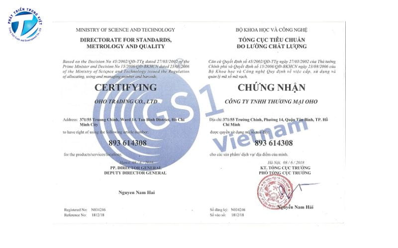 Đăng ký, tạo mã vạch tại GS1 Việt Nam